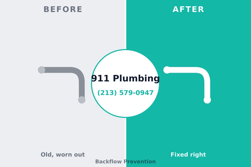 Before and after: plumbing repair Kronenwetter, WI